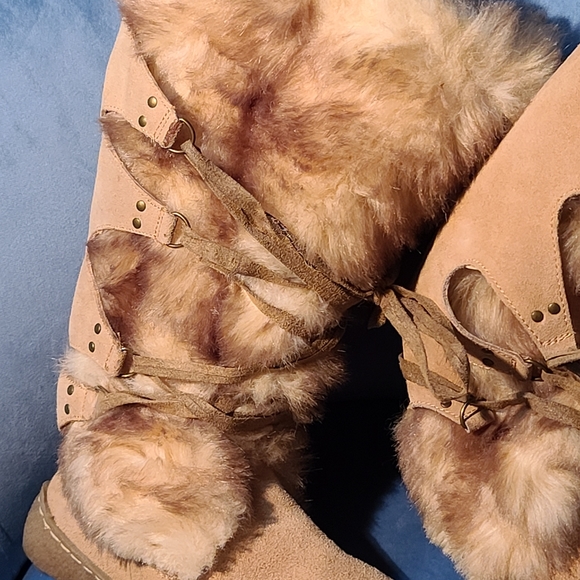 Leather boots with rabbit fur - Picture 6 of 7